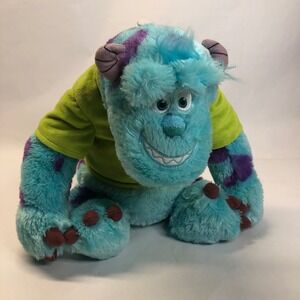 Disney Pixar Monsters Inc. University Sully Plush OK‎ Shirt Just Play 17" Toy